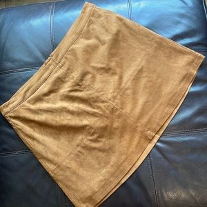 Faux Suede Skirt
